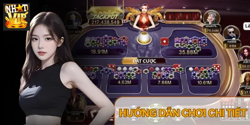 Giao diện bàn Xóc Đĩa Tứ Linh Nhatvip hiển thị các cửa cược